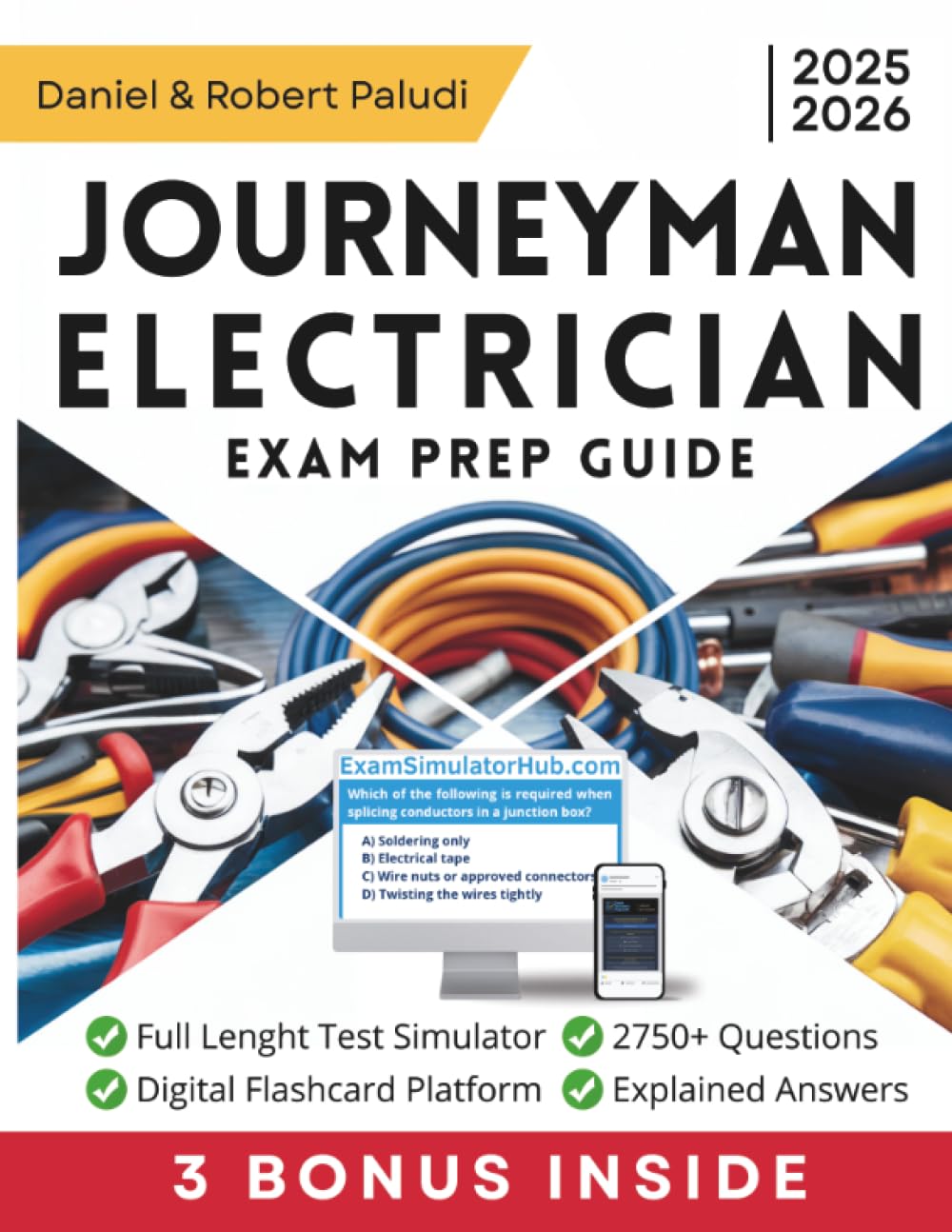 ler totalmente Journeyman Electrician Exam Prep: 2750+ Practice Questions, In-Depth Explanations, Full-Length Simulated Tests & The Secret NEC Mastery Method to Pass on Your First Try and Jumpstart Your Career
