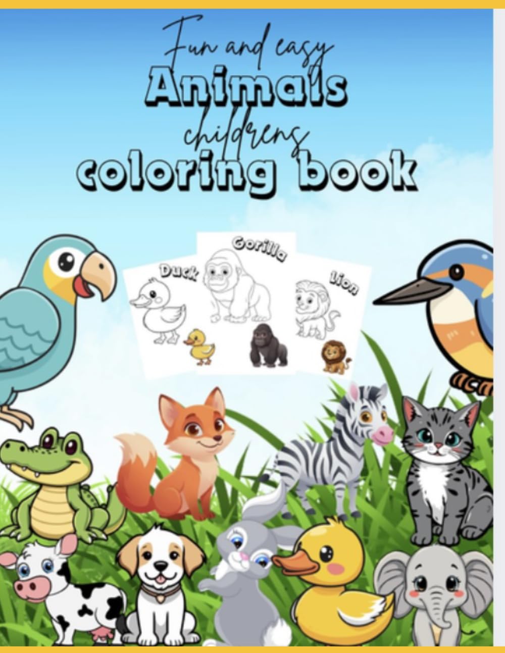 capítulo por capítulo baixar Fun and easy animals children’s coloring book