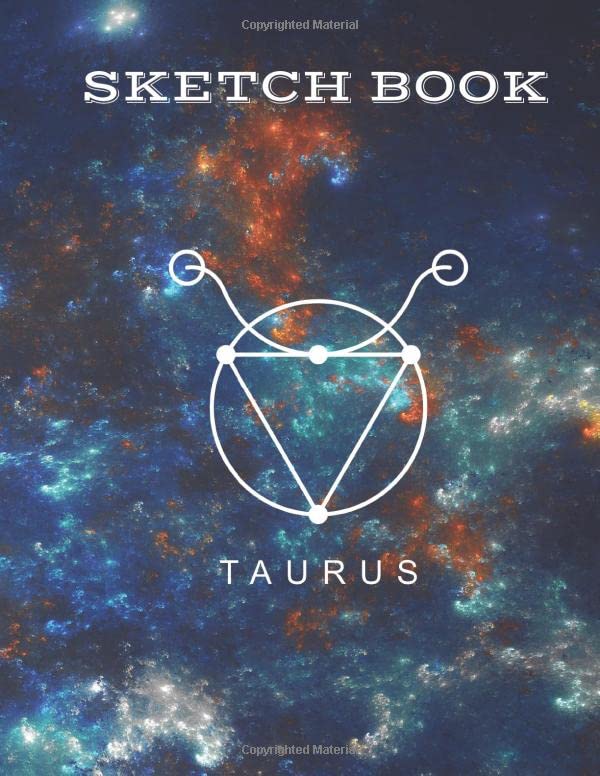 ler totalmente Sketch Book Taurus: Large Book for Sketching, Drawing, Painting, Writing, Doodling, Brainstorming, 120 Pages, 8.5 x 11 size