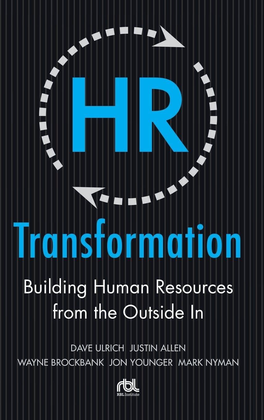 capítulo por capítulo baixar HR Transformation: Building Human Resources from the Outside in