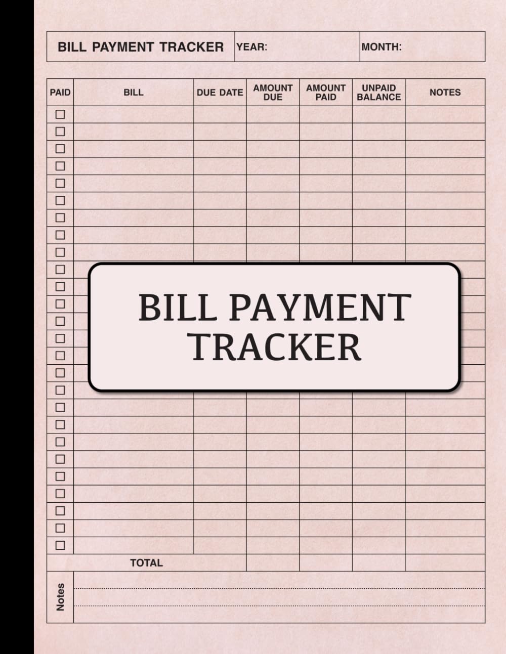 ler totalmente Monthly bill payment organizer: Expense and Bill Tracker Log Book for Personal Finance, Budget, and Money Habits | 8.5x11 Inches