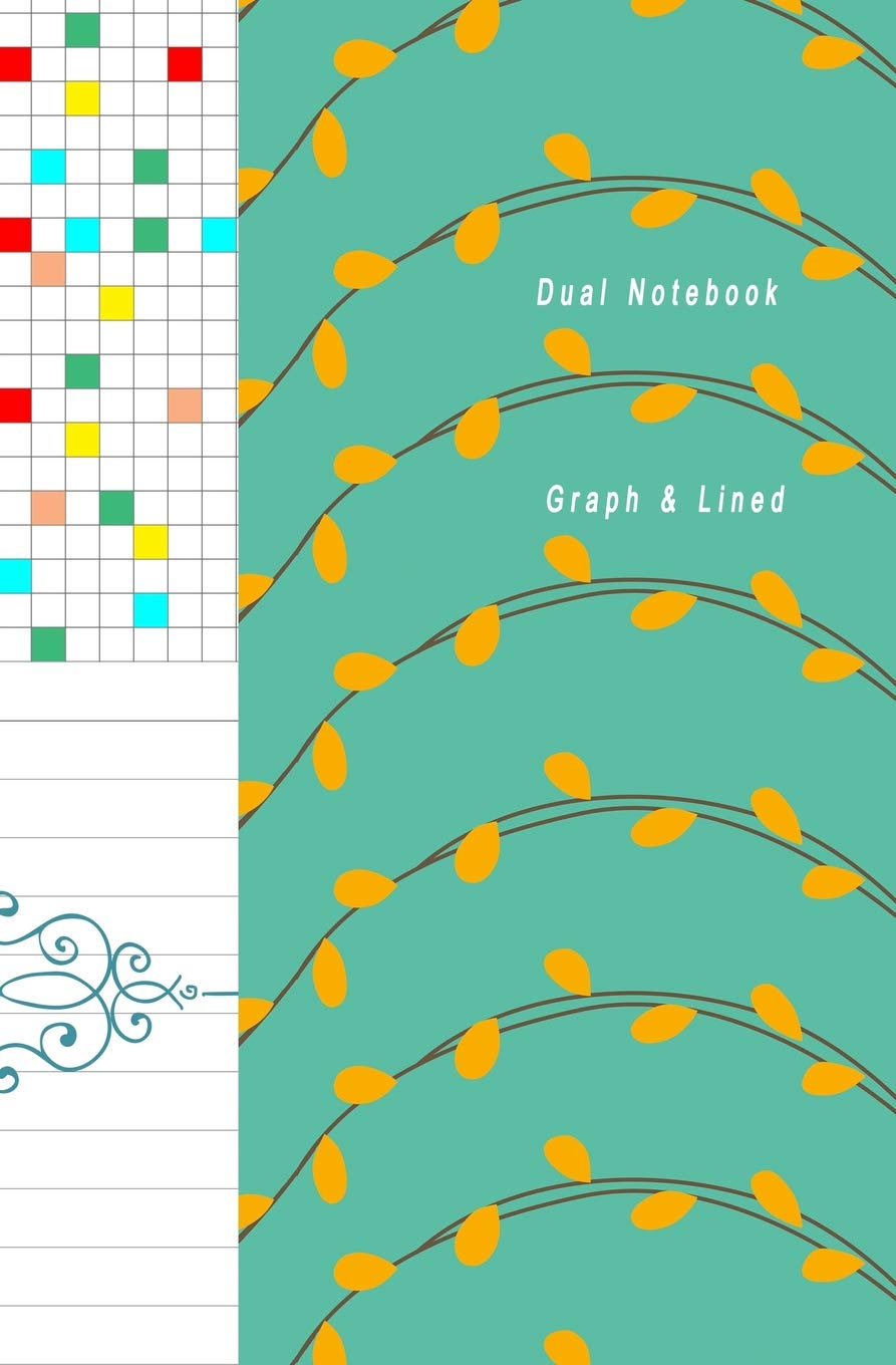 capítulo por capítulo baixar Dual Notebook Graph & Line: Composition Book Half Lined and Half Graph 5x5 on Same Page, Coordinate, Grid, Squared, Math Paper, Diary Journal Organizer to Get Creative, Green Soft Cover
