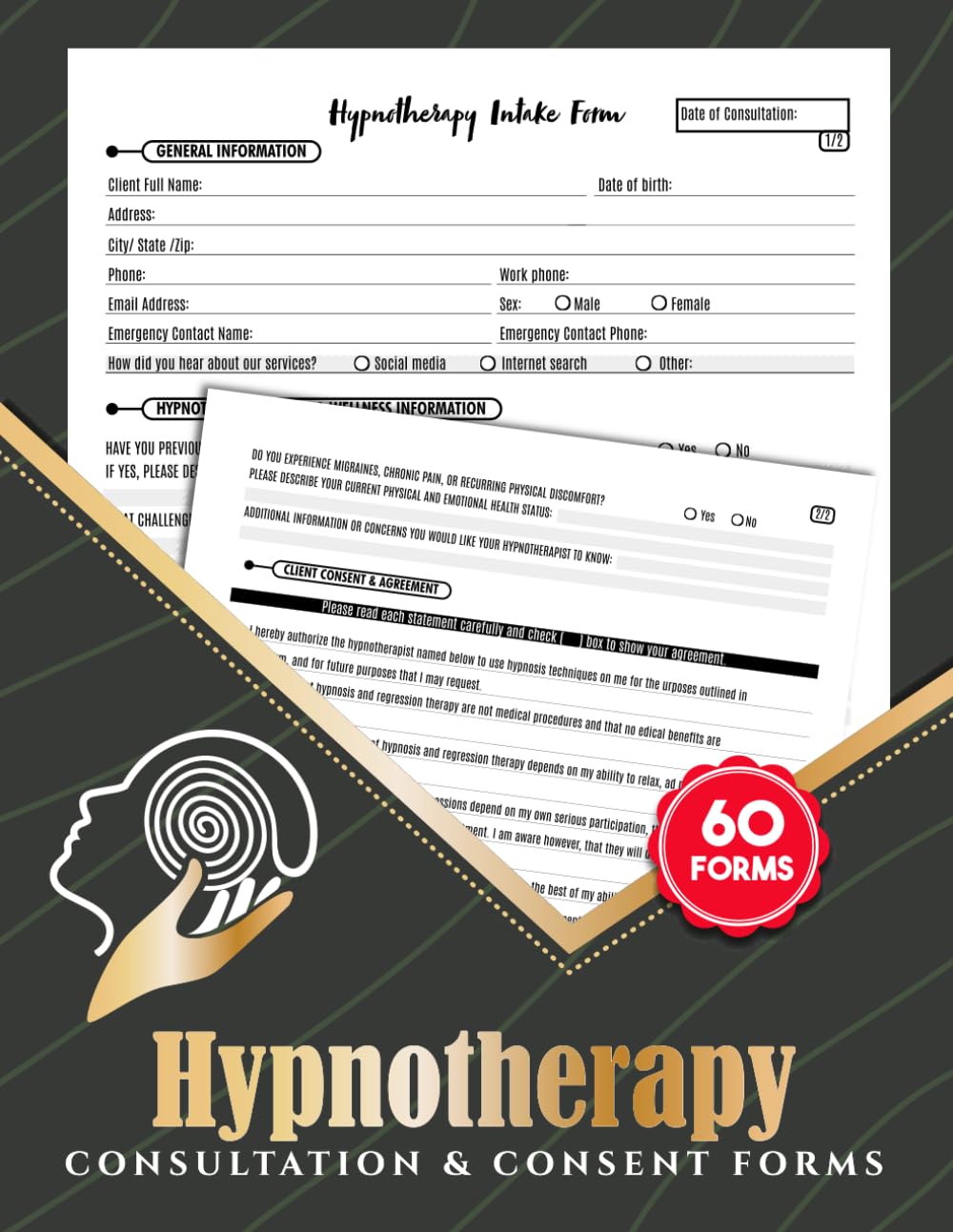 capítulo por capítulo baixar Hypnotherapy Consultation & Consent Forms: Hypnosis Client Intake Logbook for Hypnotherapists & Wellness Practices | 60 Forms, 120 Two-Sided Pages