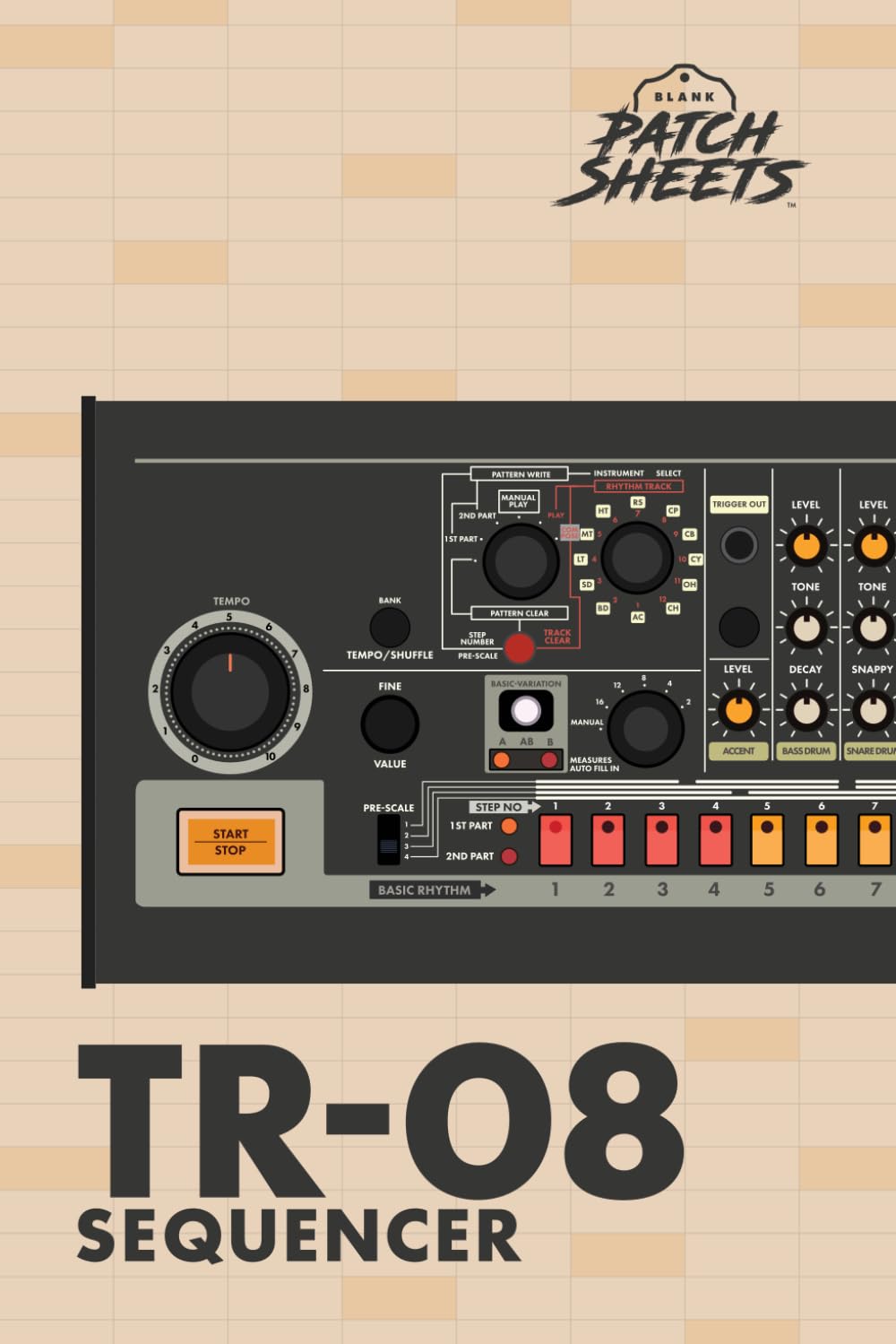 capítulo por capítulo baixar Roland TR-08 Blank SEQUENCER Sheets Notebook: Preserve your patterns so they're never lost or a mystery again.