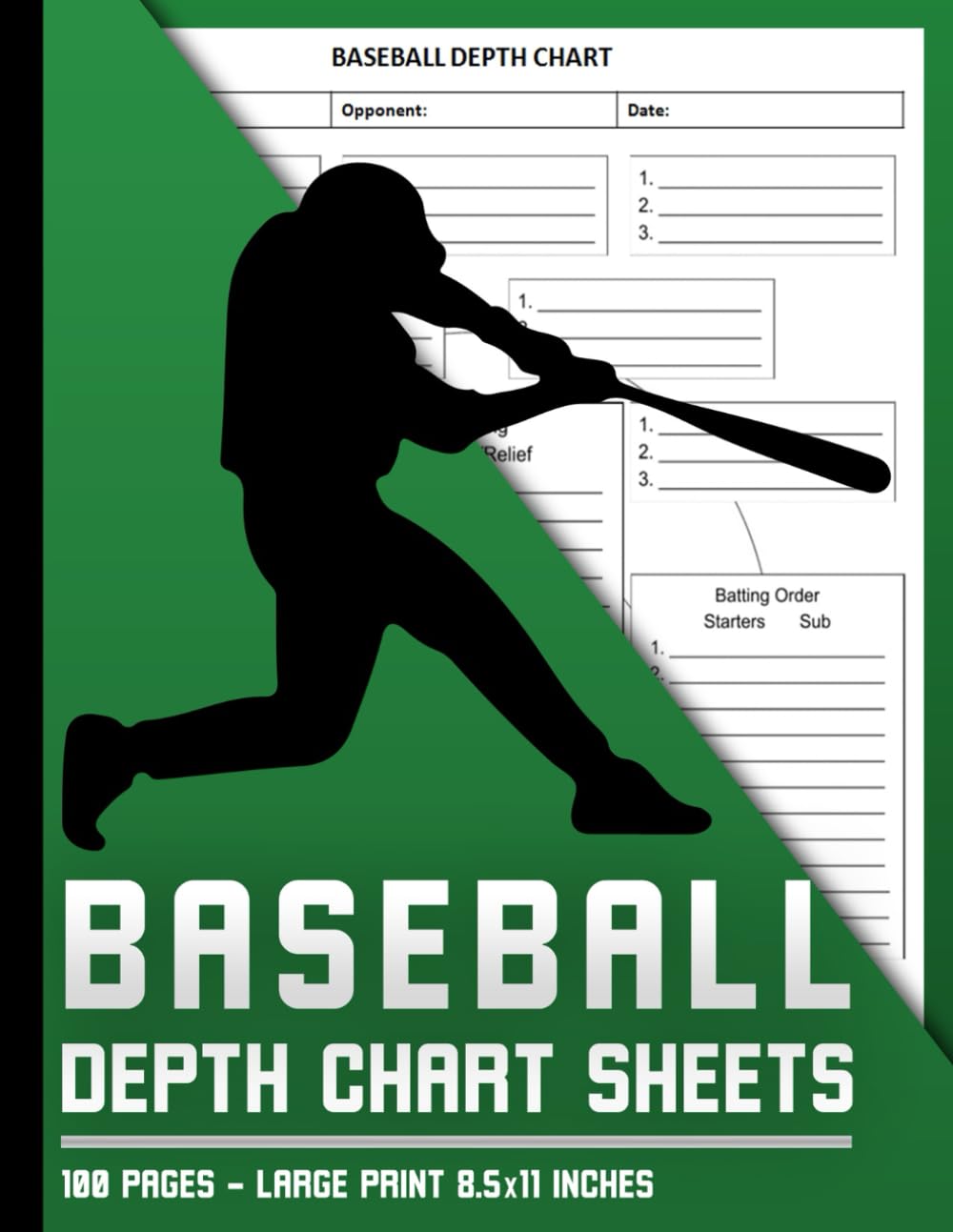 Baseball Depth Chart Sheets: Baseball Team Lineup Organizer | Baseball Depth Chart Sheet Book | 100 Pages baixar o livro de graça