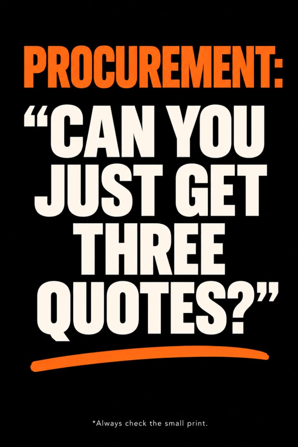 capítulo por capítulo baixar PROCUREMENT NOTEBOOK: "CAN YOU JUST GET THREE QUOTES"