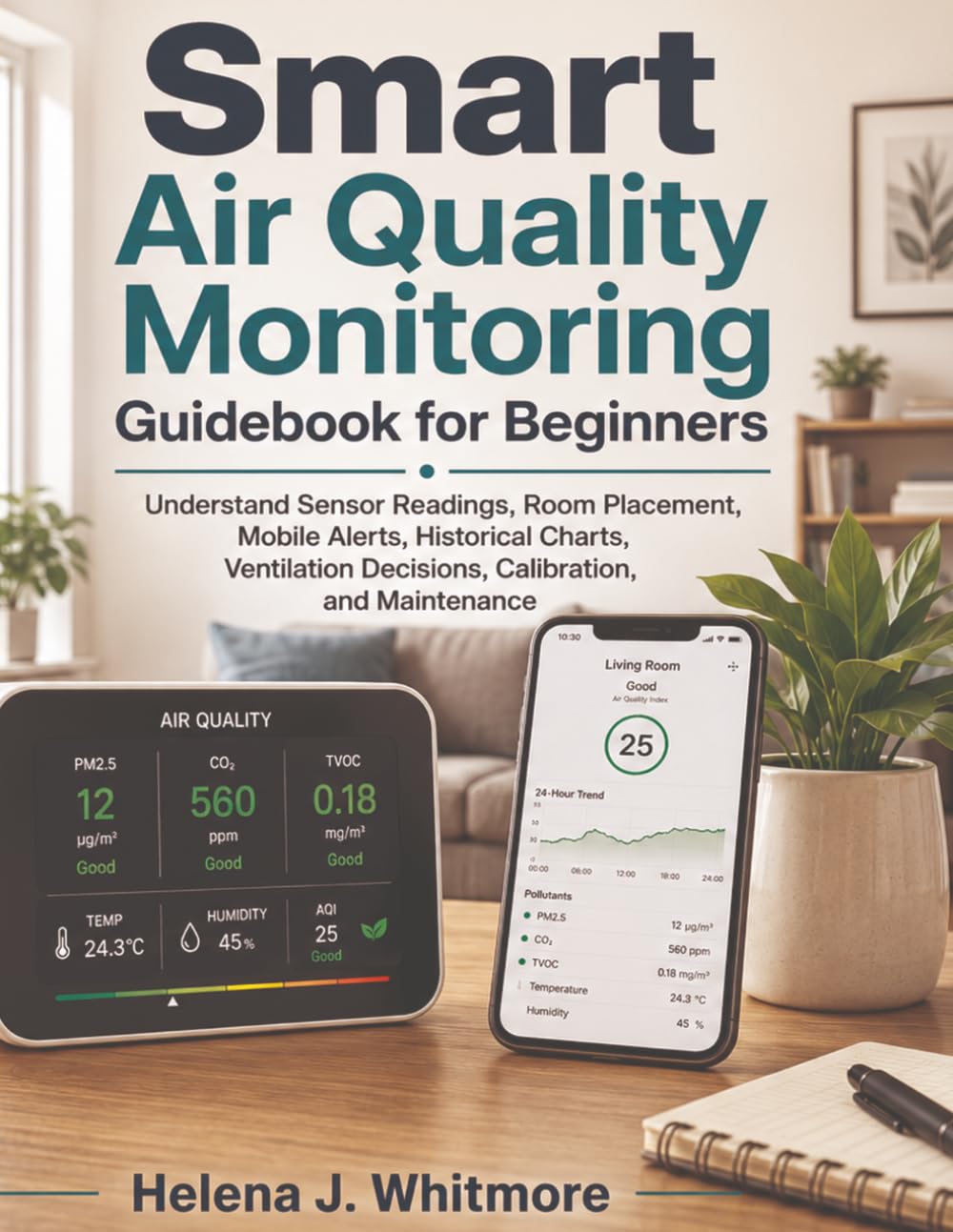 ler totalmente Smart Air Quality Monitoring Guidebook for Beginners: Understand Sensor Readings, Room Placement, Mobile Alerts, Historical Charts, Ventilation Decisions, Calibration, and Maintenance