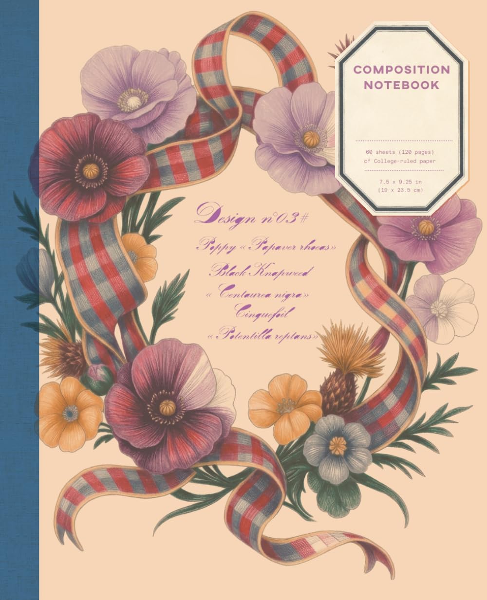 capítulo por capítulo baixar Composition Notebook | Design No. 03: A Rich College Ruled Journal with a Botanical Poppy Wreath, 120 Pages, 7.5 x 9.25 Inches