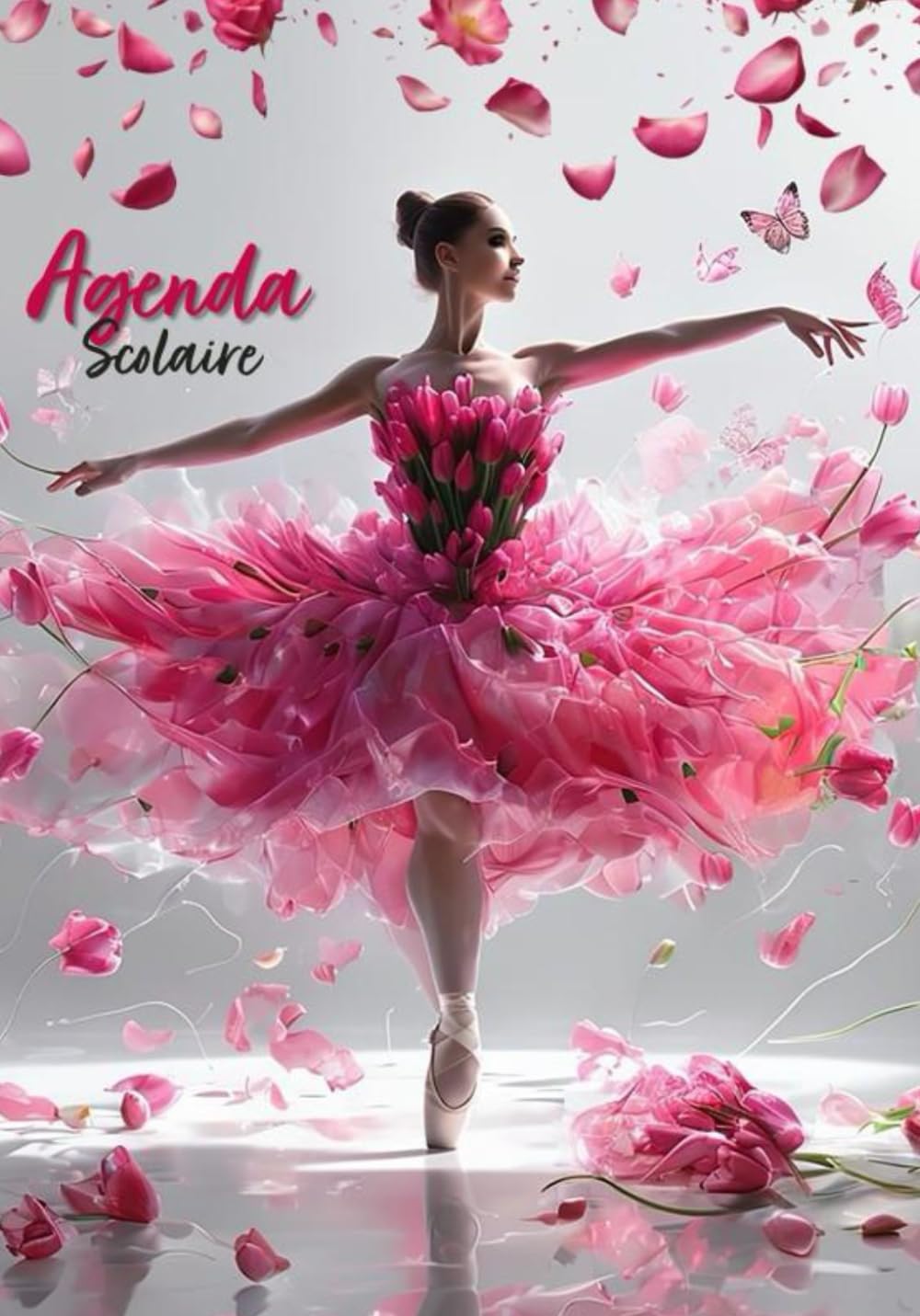 Agenda 2025-2026: Organisateur et Planificateur Journalier pour fille | 2 Jours Par Page | Couverture Danseuse Danse Classique (French Edition)