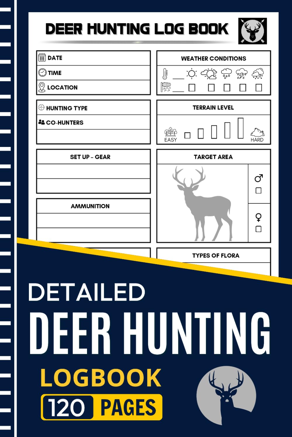 Deer Hunting Logbook: Track Hunting Trips, Weather, Locations, Gear, Terrain, Deer Sightings and Notes baixar o livro de graça