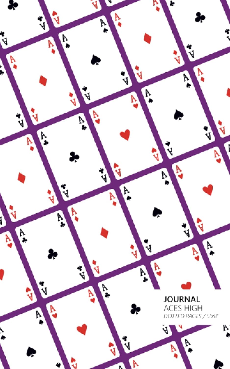 Aces High Journal - Dotted Pages - 5x8: (Purple Edition) Journal 96 dot grid pages (5x8 inches / 12.7x20.3cm / Junior Legal Pad/Nearly A5) baixar livro de graça