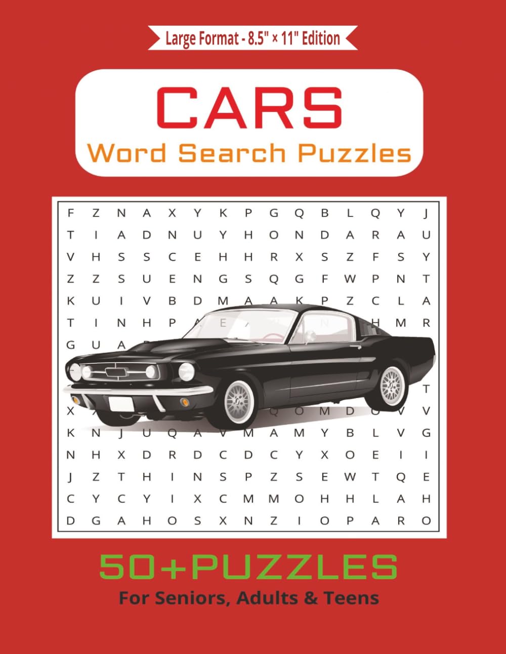 ler totalmente Cars Word Search Puzzles: Large Format 8.5" × 11" Edition: 50+ Puzzles • Over 1,400 Car-Themed Words • Fun for Seniors, Adults & Teens