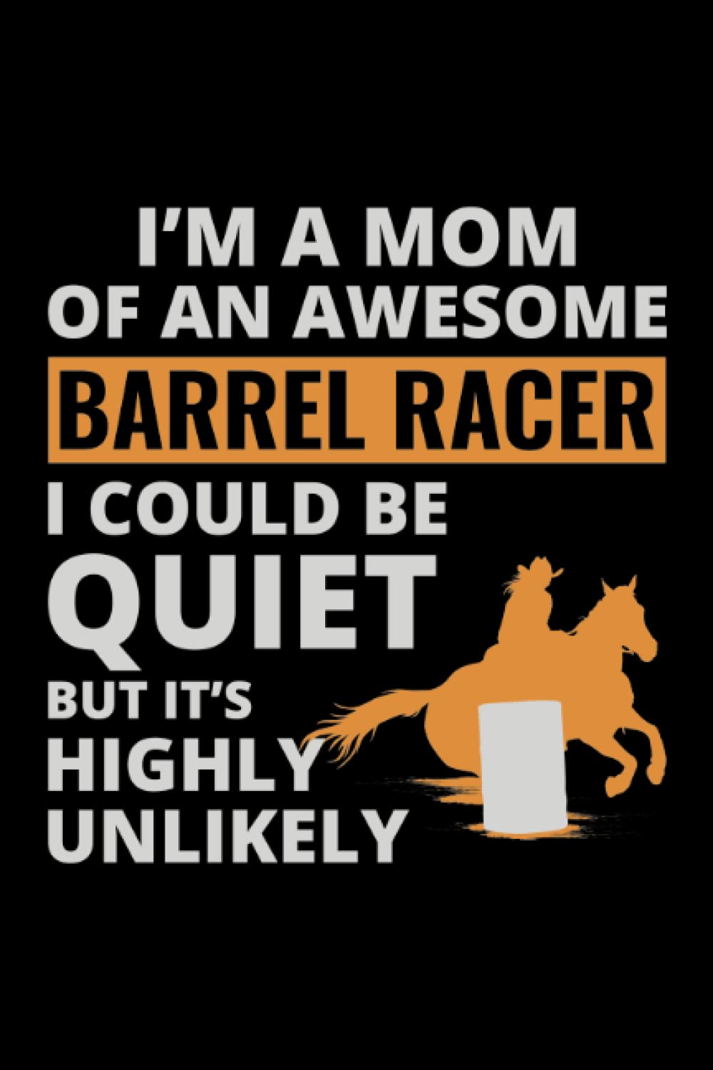 Barrel Racer: Rodeo Equestrian Sports Horse Riding Blank Lined Journal Notebook Diary