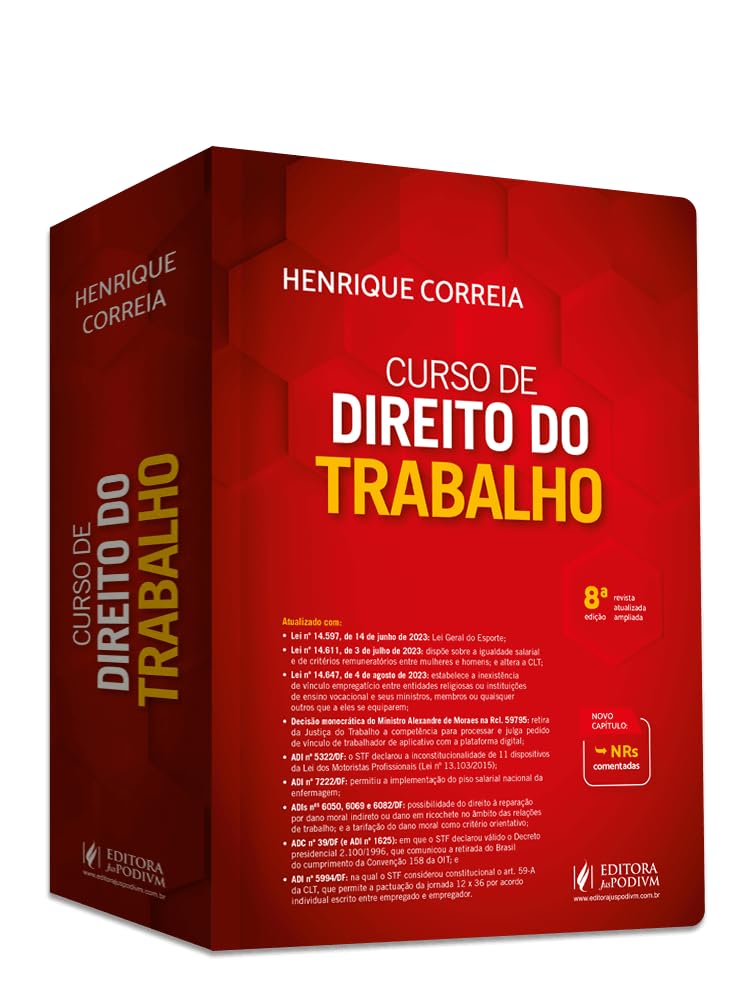 Curso de Direito do Trabalho (2024) baixar o livro de graça