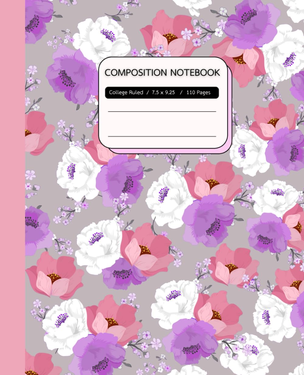 capítulo por capítulo baixar Pastel Composition Notebook, College Ruled: Aesthetic Light Purple Floral Botanical Illustration. Flower Journal for College, School, Office & Work.... Cover. A Great Gift of notebook for Women.