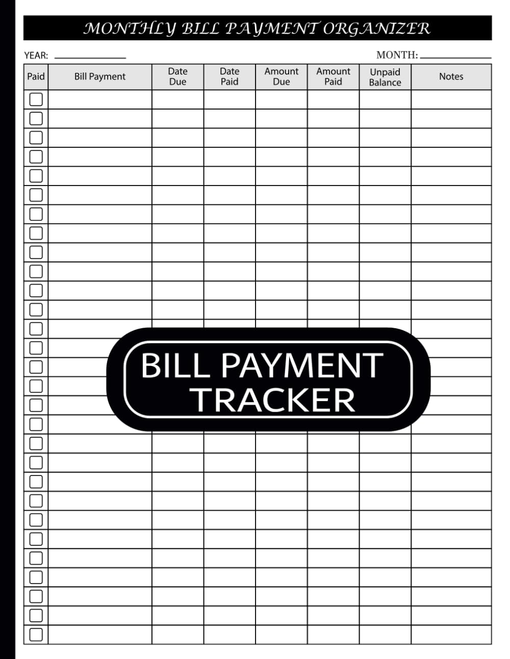 capítulo por capítulo baixar Bill Payment Tracker: Monthly Bill Organizer and Budget Planner | 120 Pages