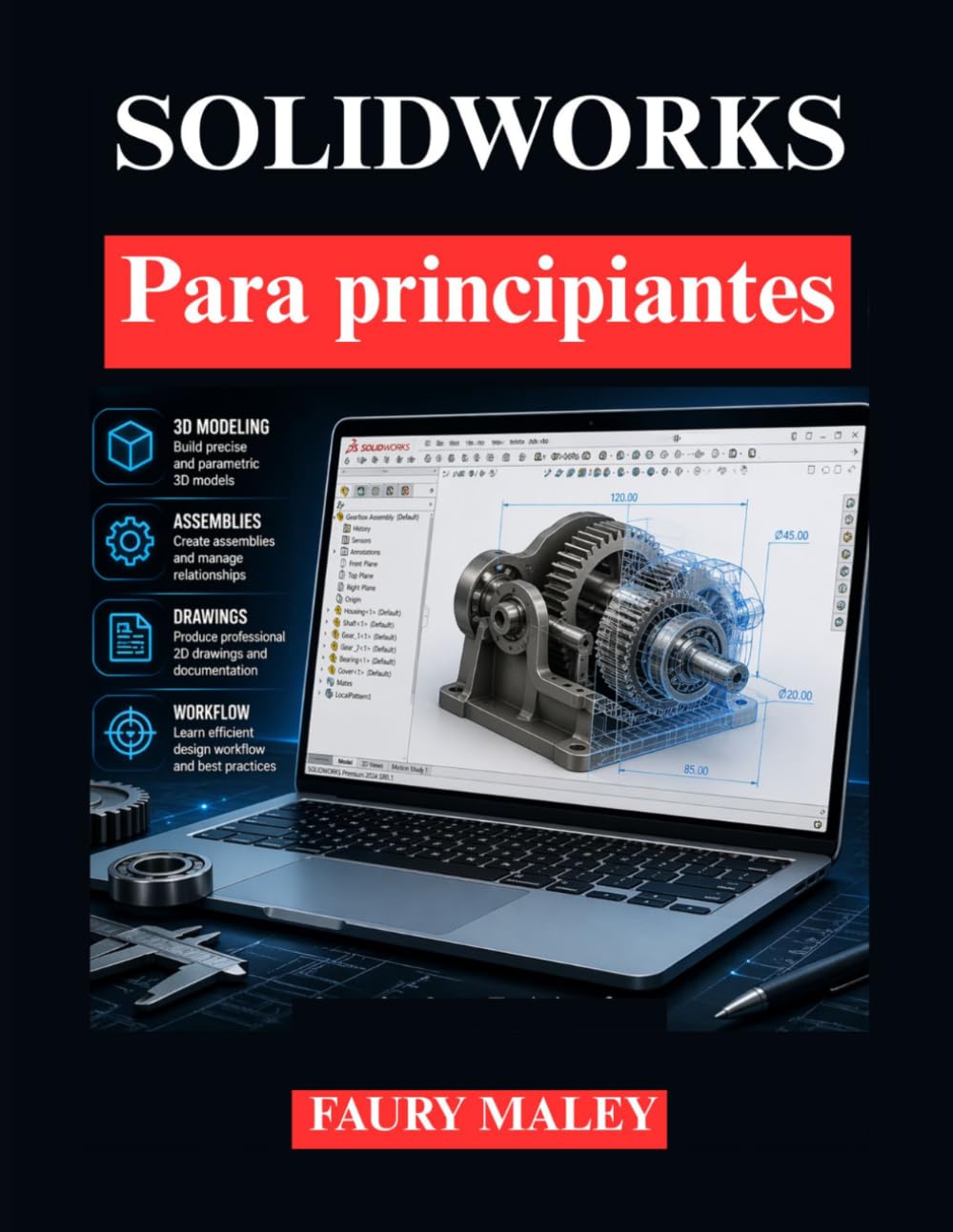 ler totalmente SOLIDWORKS Para principiantes: Formación en modelado 3D dibujo técnico