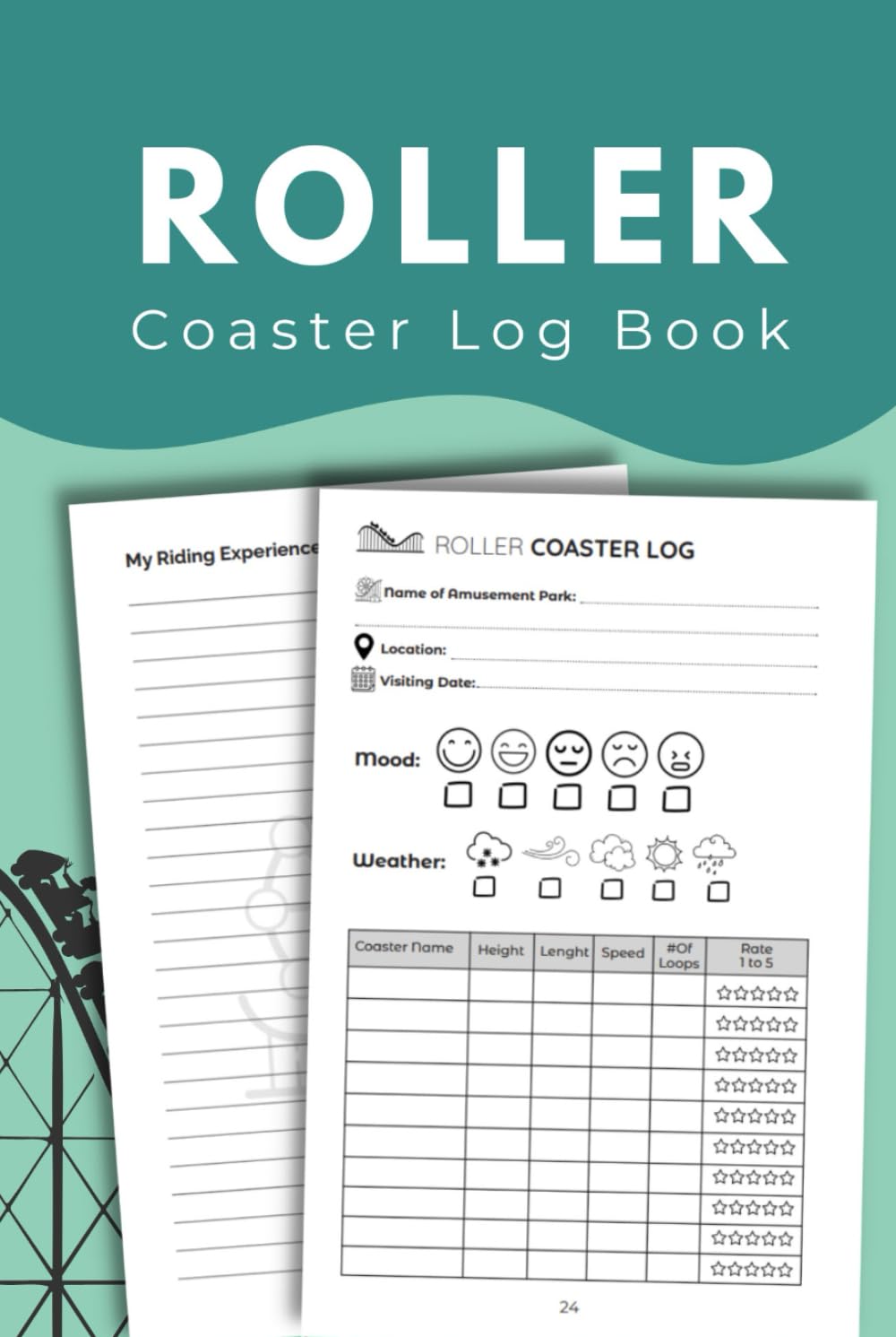 Roller Coaster Log Book: The Ultimate Companion for Documenting the Exhilarating Memories That Come With Each Loop, Drop, and Scream baixar livro de graça