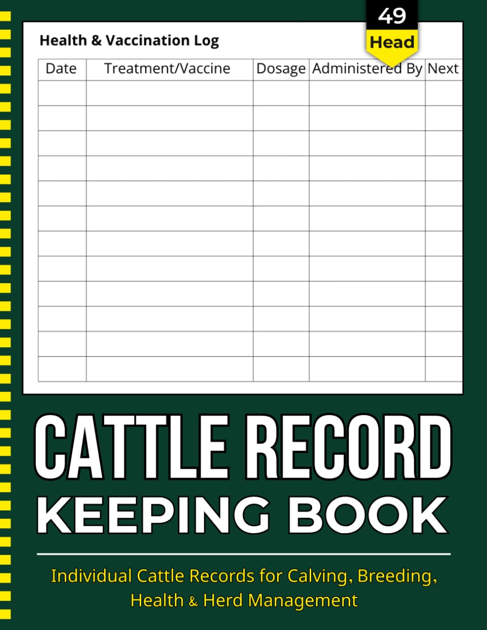 Cattle Record Keeping Book: Individual Cattle Records for Calving, Breeding, Health & Herd Management baixar o livro de graça