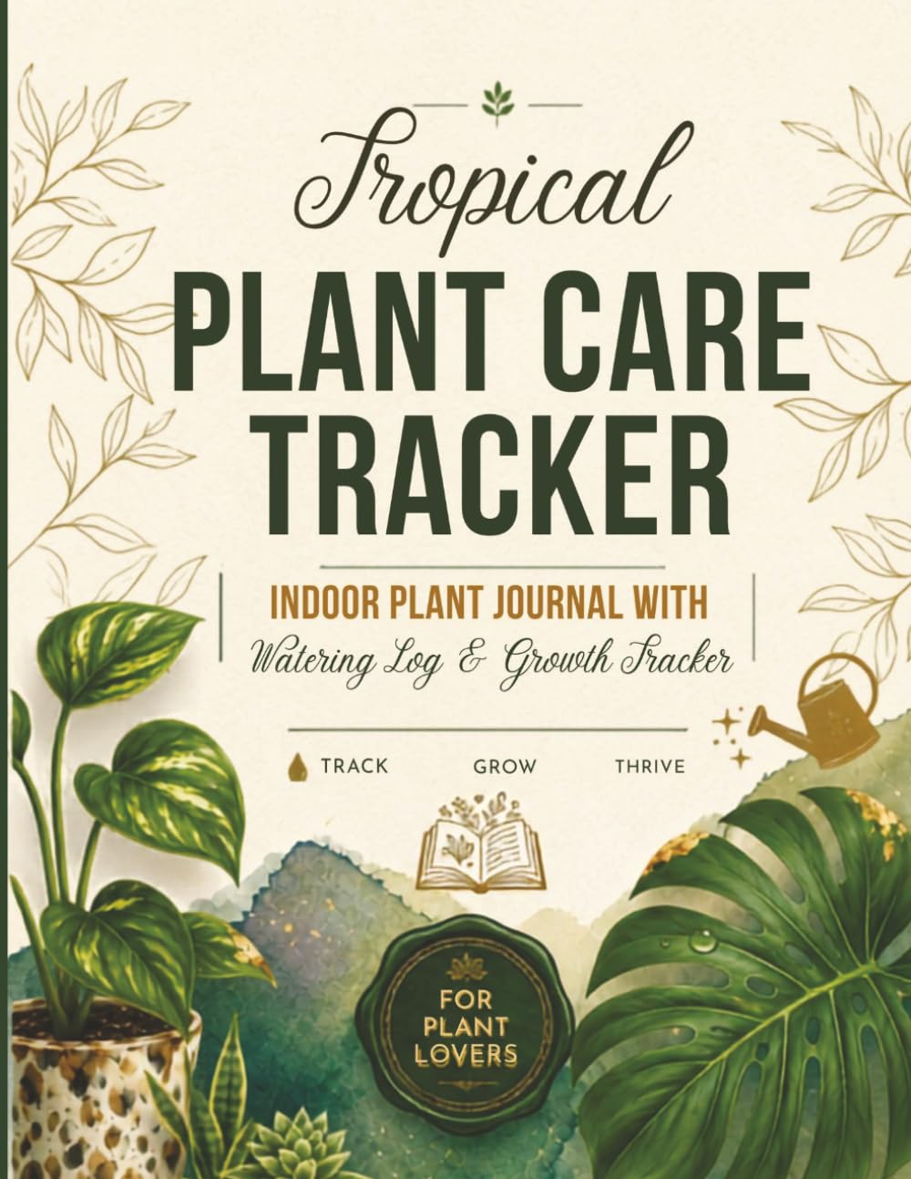 ler totalmente Tropical Plant Care Tracker: Indoor Plant Journal with Watering Log, Growth Tracker, Fertilizer Record, Plant Health Monitoring & Care Planner for Houseplant Lovers