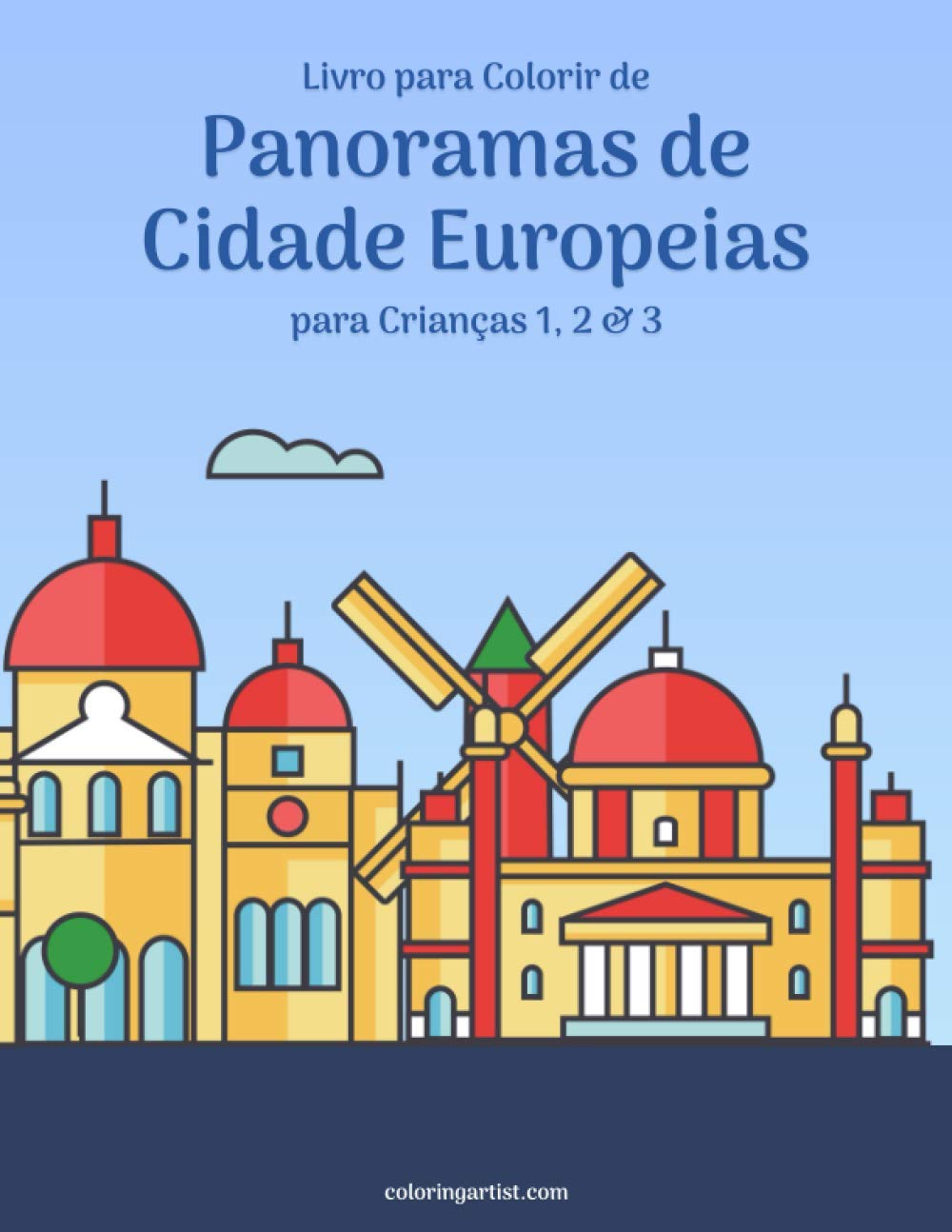 Livro para Colorir de Panoramas de Cidade Europeias para Crianças 1, 2 & 3 baixar o livro de graça