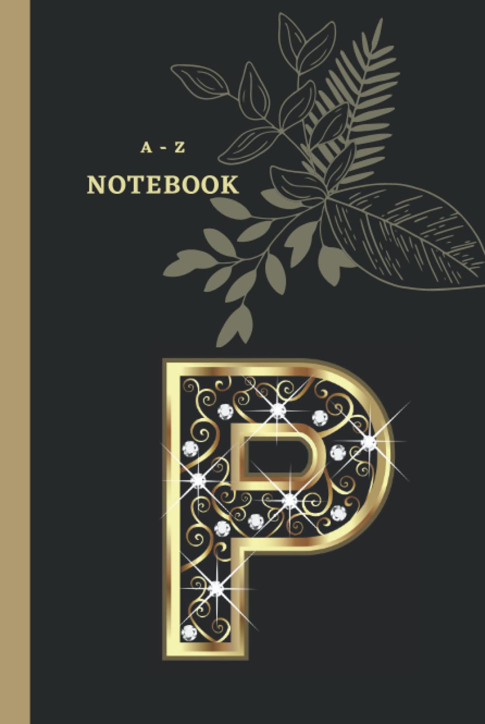 P: Personalized Alphabetical Notebook with Initial Monogram p| Gold and Diamond P Initial Monogram: A to Z Notebook personalized for Women and Girls 6"x9" inch. Christmas gift, birthday gift idea baixar o livro de graça