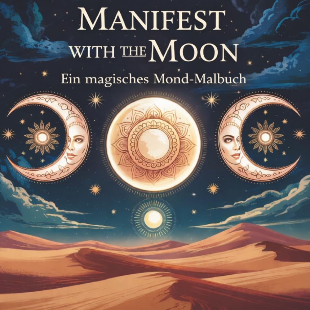 ler totalmente Manifest with the Moon: Ein magisches Mond-Malbuch (German Edition)