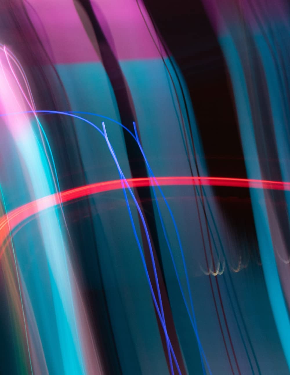 capítulo por capítulo baixar Notebook: Neon abstract Notebook - College Ruled 110 Pages - Large 8.5 x 11