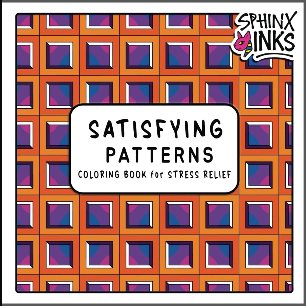 ler totalmente Satisfying Patterns Coloring Book for Stress Relief: 50 Simple and Calming Designs to Relax Your Mind Adults and Children