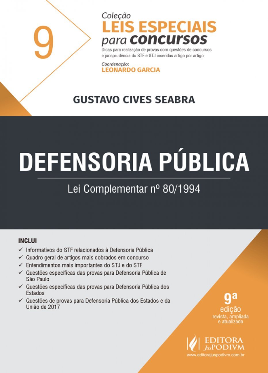 Defensoria Pública: lei Complementar nº 80/1994 baixar livro de graça