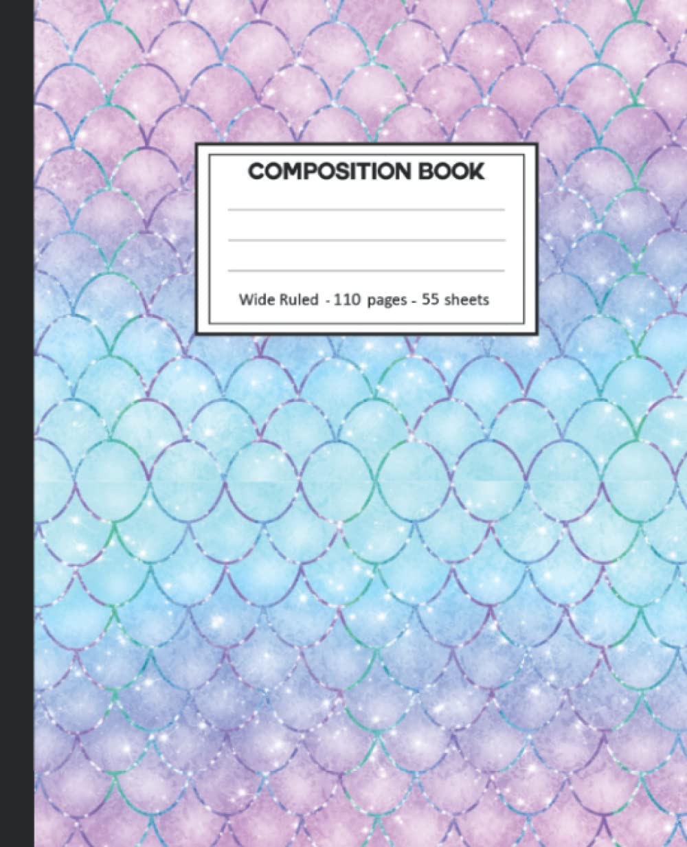 Composition Notebook: College Ruled: 110+ Lined Pages Writing Journal: Rainbow mermaid on White. baixar o livro de graça