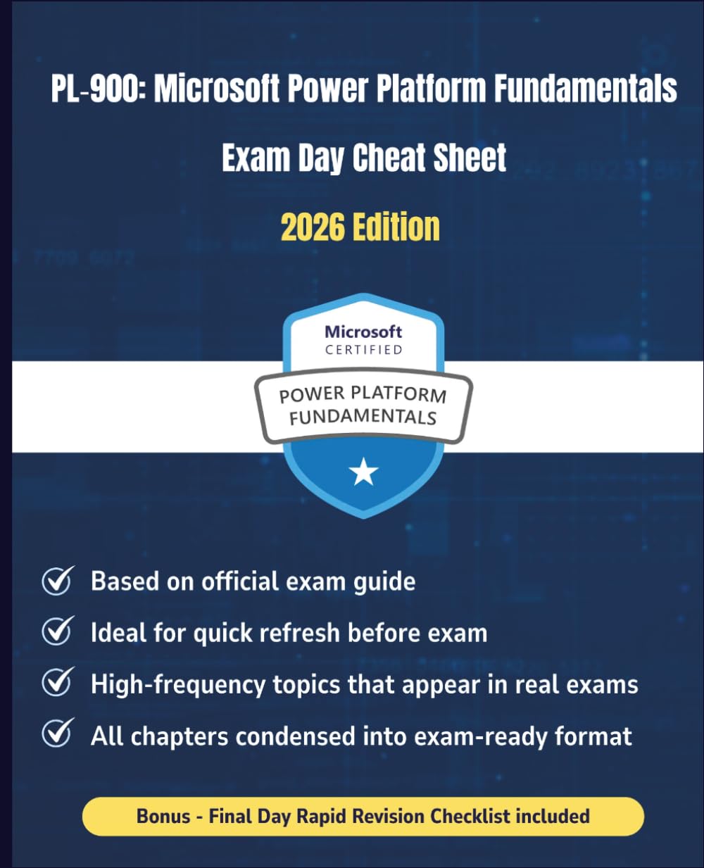 capítulo por capítulo baixar PL‐900: Microsoft Power Platform Fundamentals Exam Day Cheat Sheet 2026 Edition (Information Technology Books)