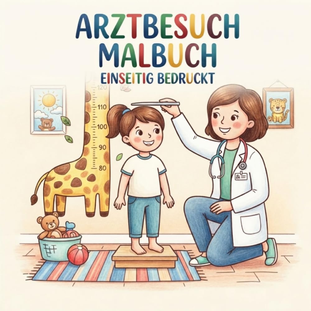 ler totalmente Arztbesuch Malbuch: Einseitig bedruckt (German Edition)