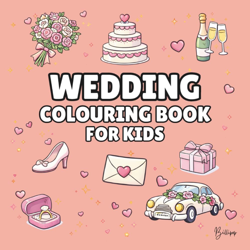 Wedding Colouring Book for Kids – Cover Colour: Coral: Bold and Easy Wedding Colouring Pages for Children | 40 Fun Wedding Designs with Cakes,... Fun (Wedding Colouring Books – Bold & Easy) baixar livro de graça