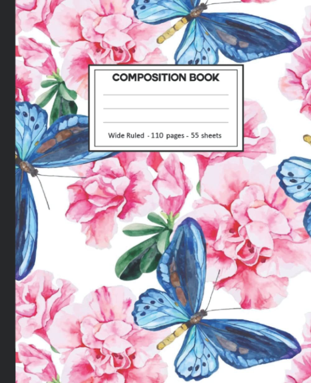 Composition Notebook: College Ruled: 110+ Lined Pages Writing Journal: Floral Natural on White. baixar o livro de graça