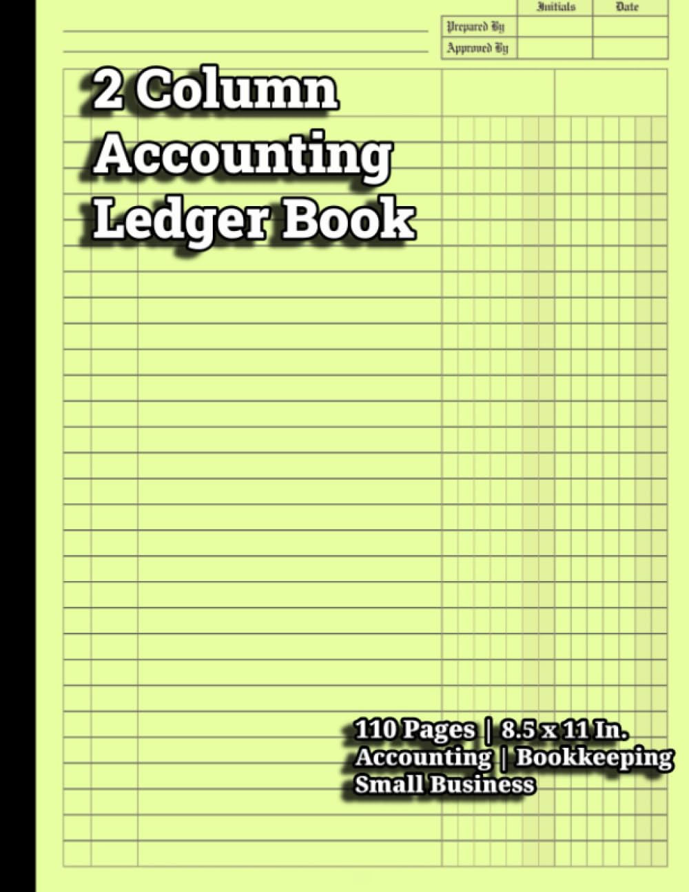 2 Column Accounting Ledger Book: 110 Pages | 8.5 x 11 In. | Accounting | Bookkeeping | Small Business baixar livro de graça