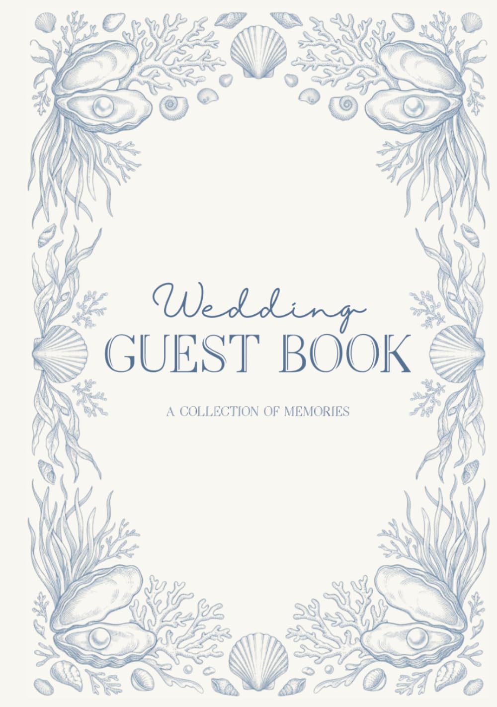 capítulo por capítulo baixar Coastal Wedding Guest Book: Luxury Beach Wedding Guest Book with Blue Toile Oyster & Pearl Design | Elegant Blue & White Keepsake for Destination & Ocean Weddings