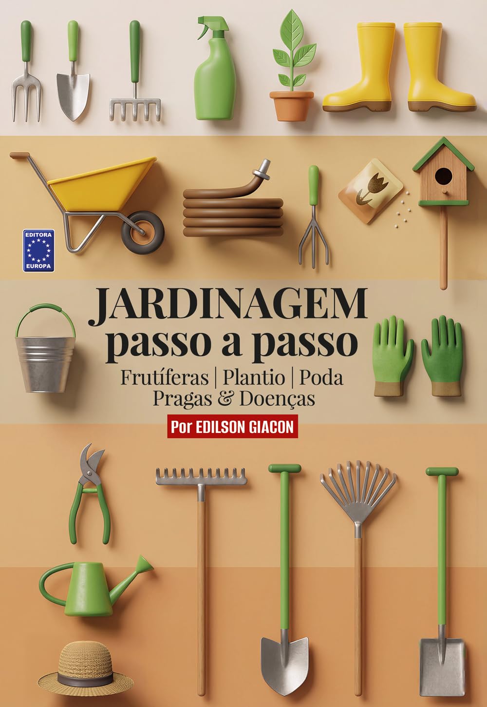 ler totalmente Jardinagem passo a passo - Frutíferas, Plantio, Poda, Pragas & Doenças