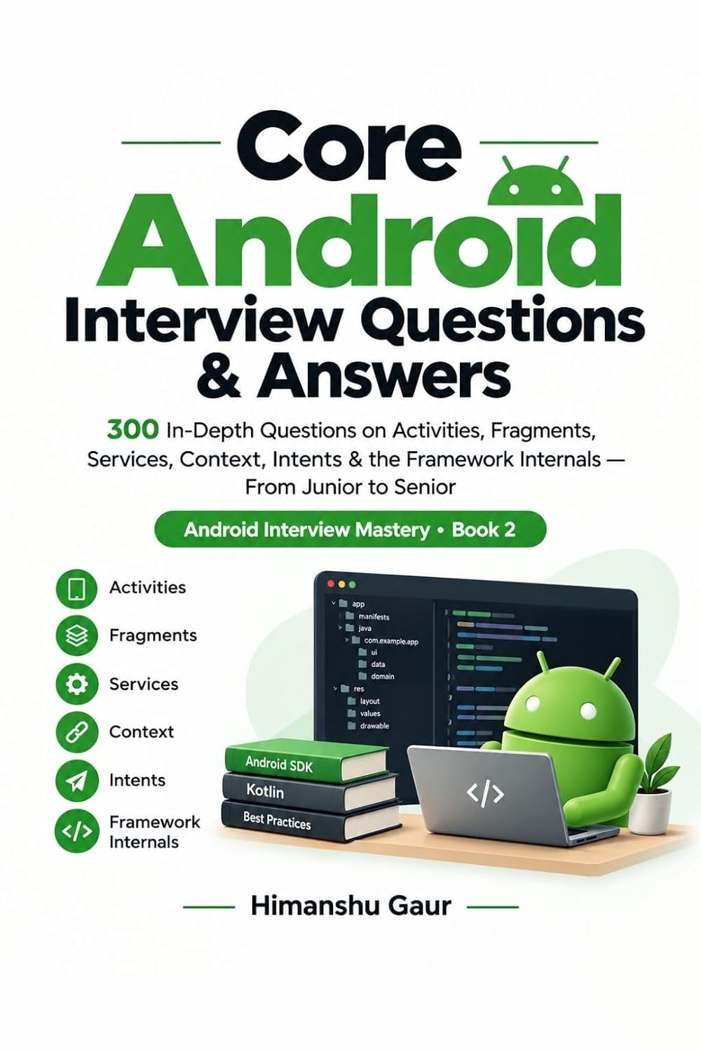 ler totalmente Core Android Interview Questions & Answers: 300 In-Depth Questions on Activities, Fragments, Services, Context, Intents & the Framework Internals — From... INTERVIEW MASTERY Book 2) (English Edition)