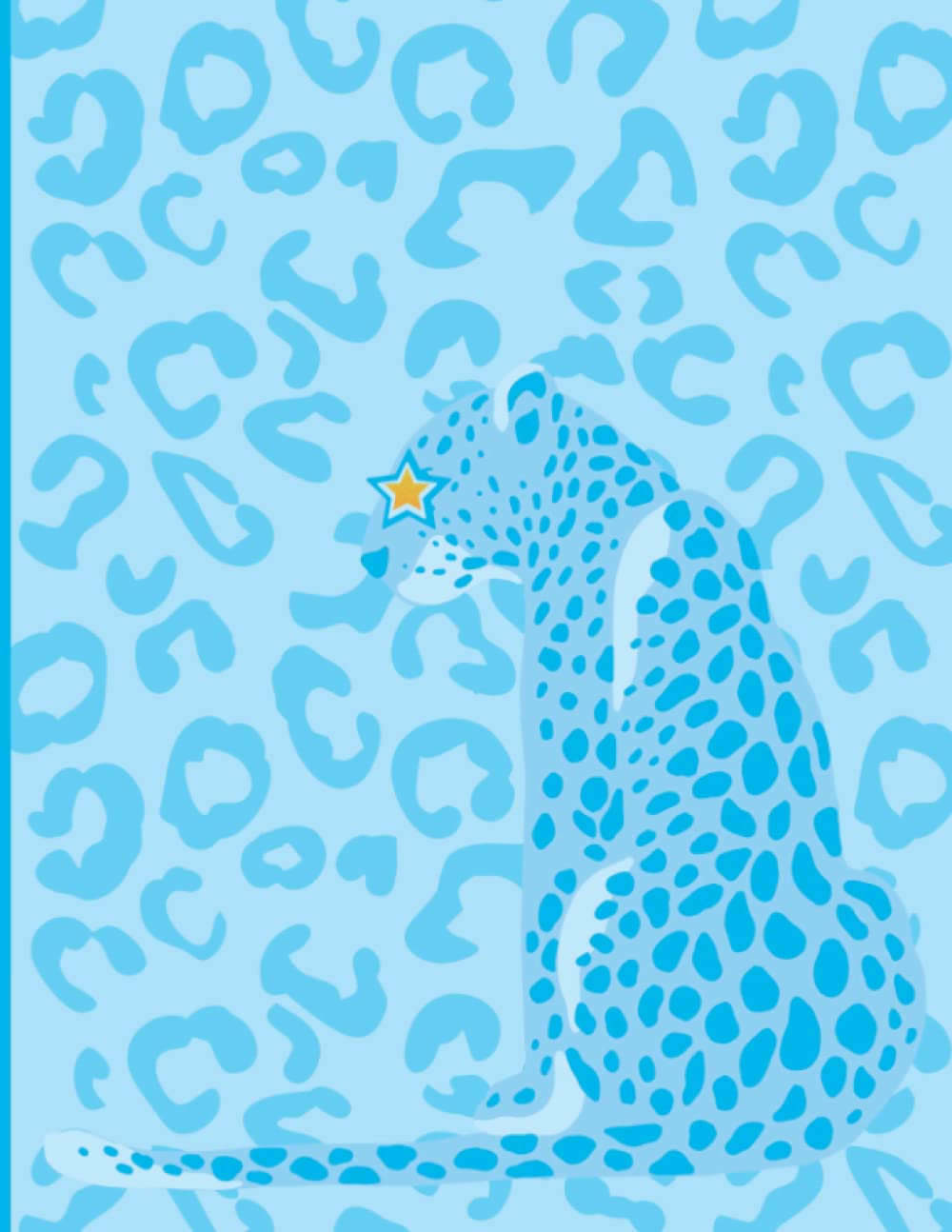 Notebook Aesthetic: Preppy, Blue, Leopard Print, Aesthetic Notebook For School, College Ruled, Notebook for Teens, Composition Notebook Preppy baixar livro de graça
