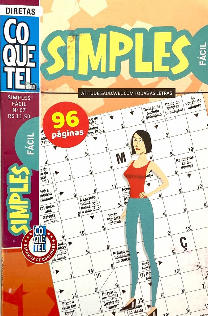 Palavras Cruzadas Simples Fácil 67 Coquetel baixar o livro de graça