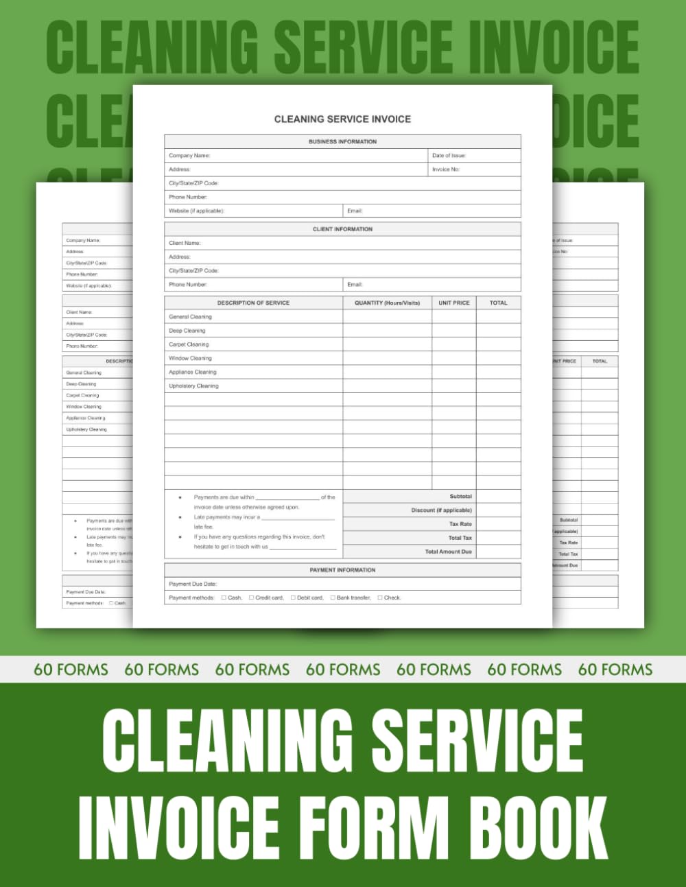 capítulo por capítulo baixar Cleaning Service Invoice Form Book: Ready-to-Use Forms for Small Businesses, Housekeepers, and Cleaning Companies.