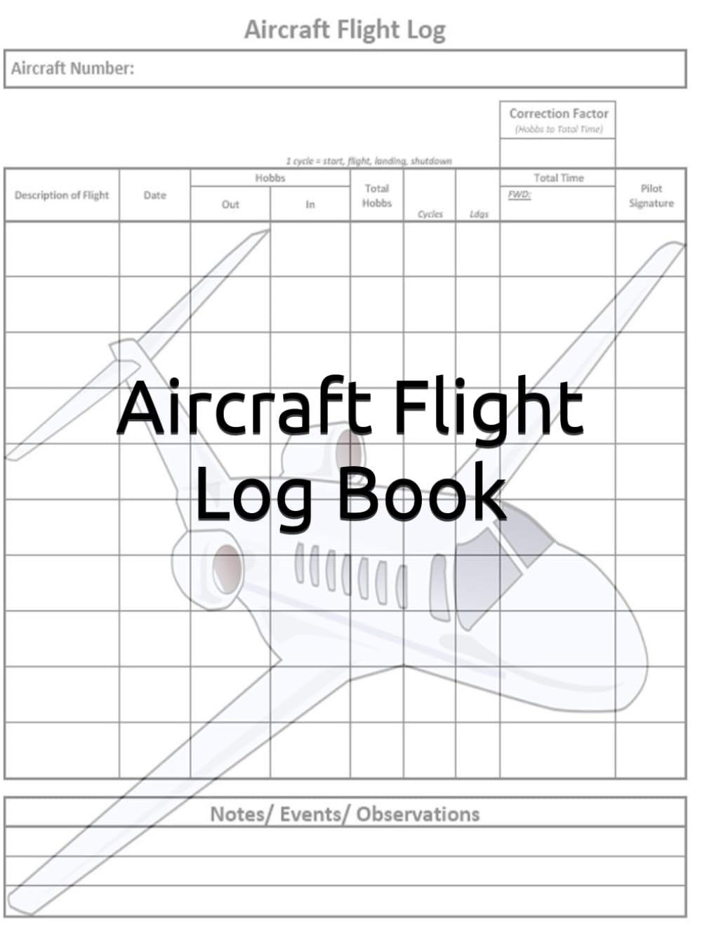Aircraft Flight Log Book baixar o livro de graça
