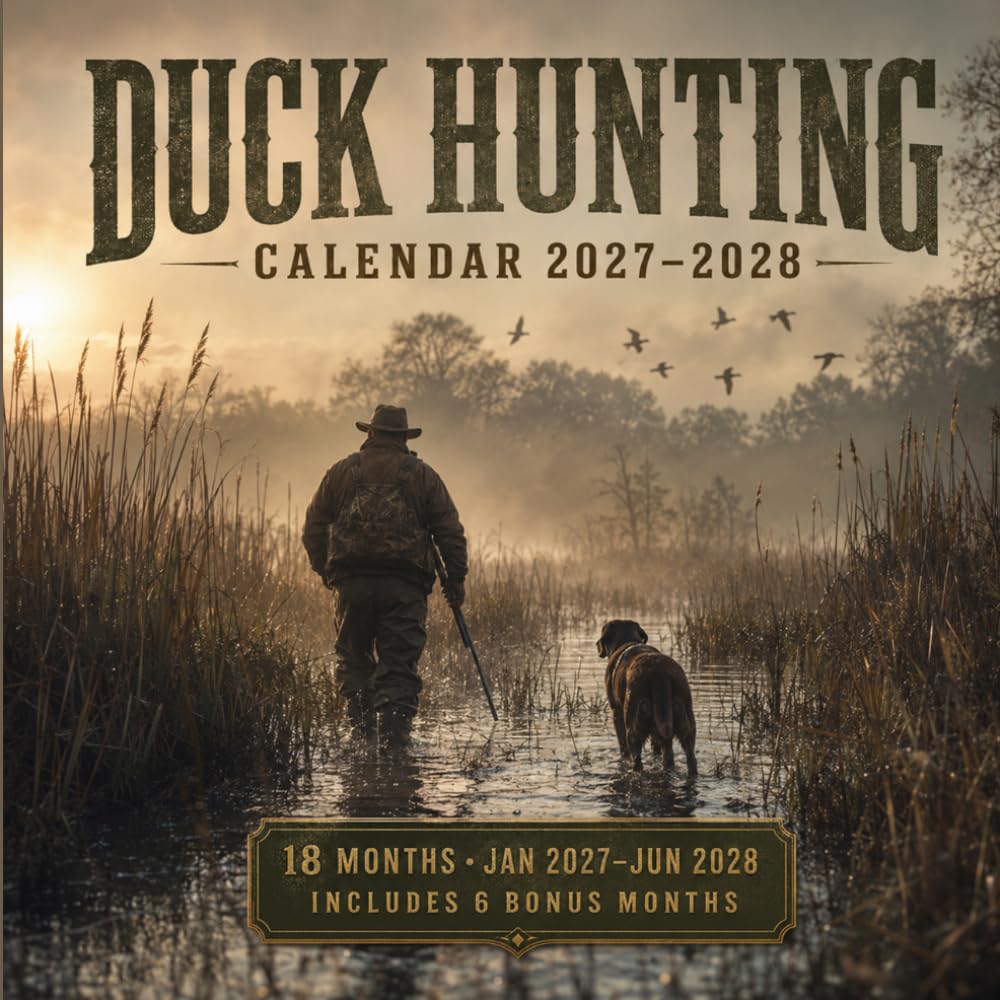 Duck Hunting calendar 2027 2028: A Rugged Outdoor Photography Celebration of Waterfowl Hunting, Sunrise Marshes, Loyal Retriever Dogs, and the Timeless Tradition of Duck Season baixar livro de graça