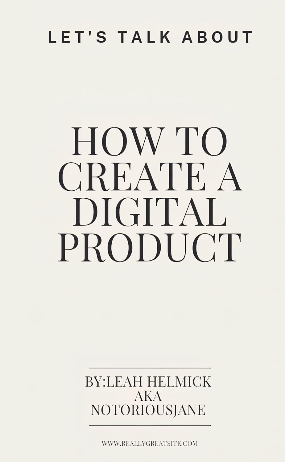 Let's Talk about How to Create a Digital Product (English Edition) baixar livro de graça