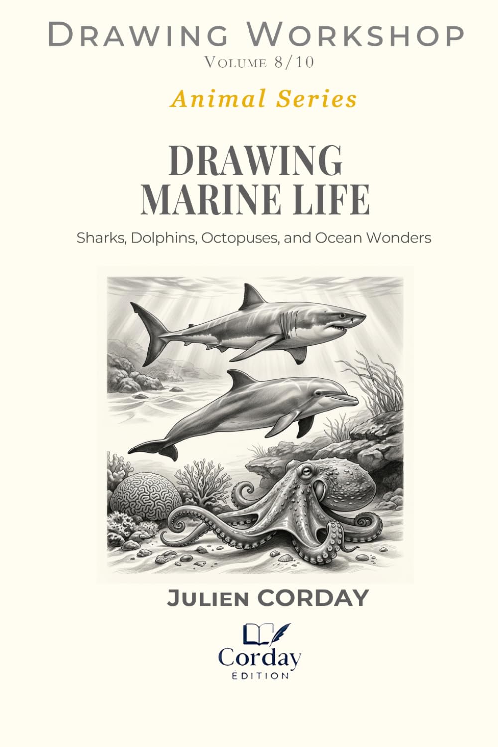 capítulo por capítulo baixar DRAWING MARINE LIFE: Sharks, Dolphins, Octopuses, and Ocean Wonders (Drawing Workshop)