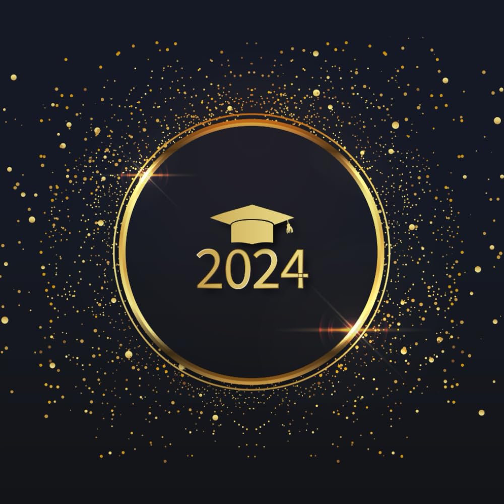 ler totalmente Graduation Guest Book: Class of 2024: Graduation Party Guest Sign In Book with Prompts Including Blank Pages for Photos | Blue and Gold Cover.