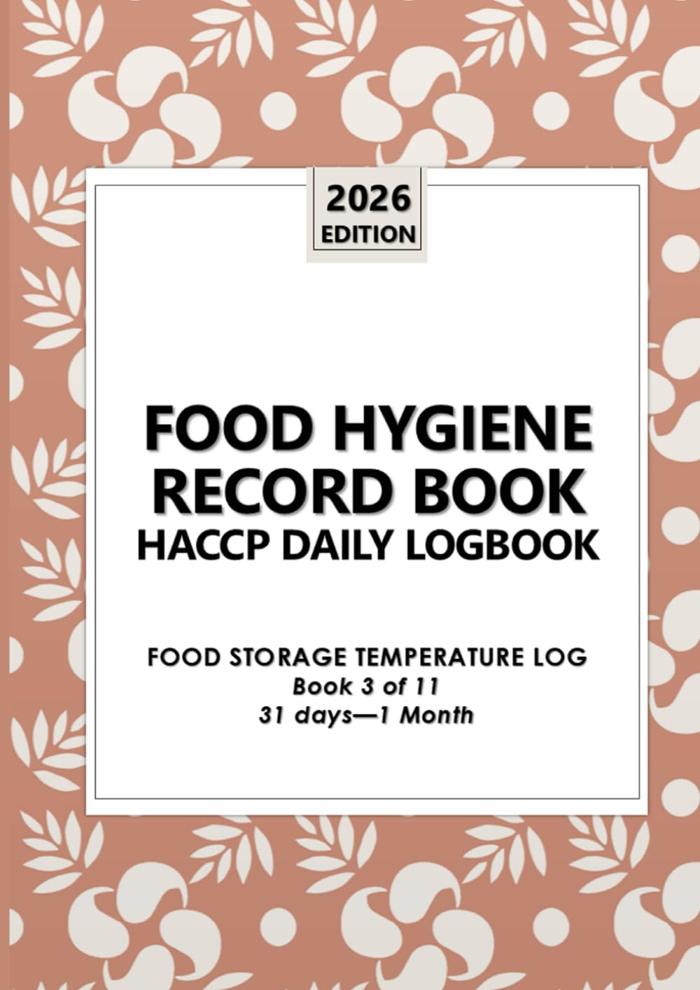 Food Hygiene Record Book: Food Storage Temperature Log: HACCP DAILY LOGBOOK baixar livro de graça