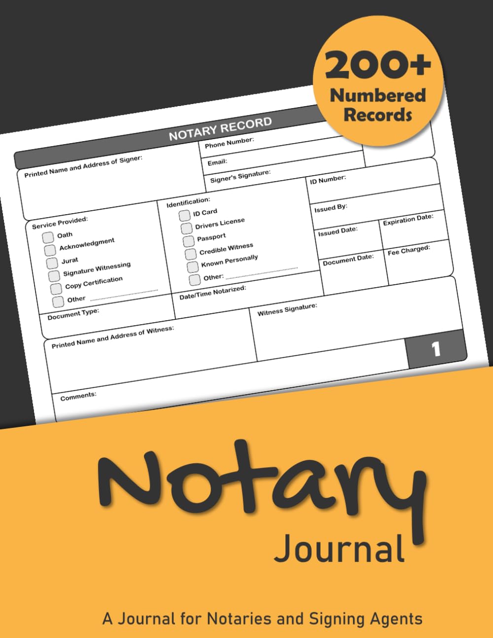 Notary Public Journal Log Book: Log and Maintain Records of Notorial Acts | 240 Numbered Entries | 8.5" x 11" | 120 Pages baixar o livro de graça