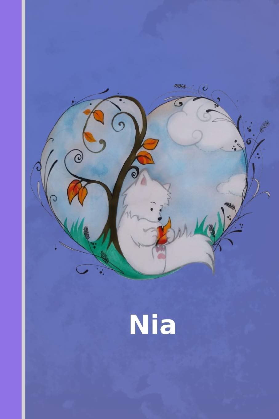 Nia: Personalized Notebook Illustration Fox with Heart Softcover 120 Pages Blank Notebook Diary Scrapbook Journal Gift Idea baixar o livro de graça